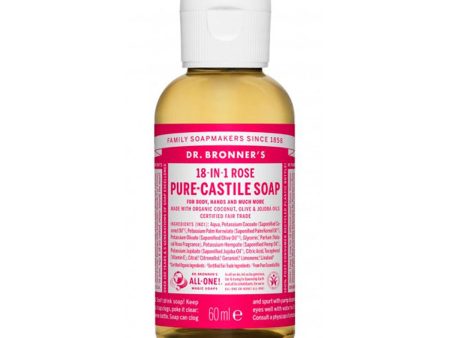 Sapone Liquido Dr Bronner s 60 ml Rose Online